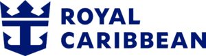 Royal Caribbean official cruise line logo in navy blue on a white background.